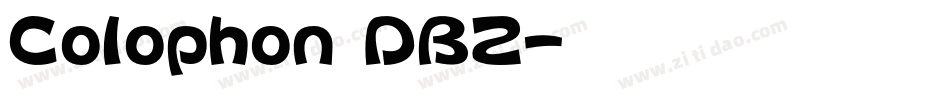Colophon DBZ字体转换